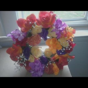 Multi-Color Rose Floral Wreath